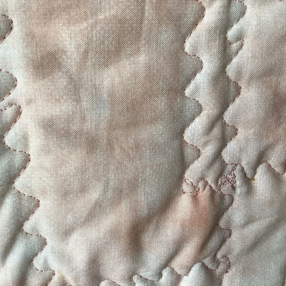 NWT. Hand Crafted Quilt in Pumpkin, Apricot, Browns and Golds